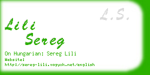 lili sereg business card